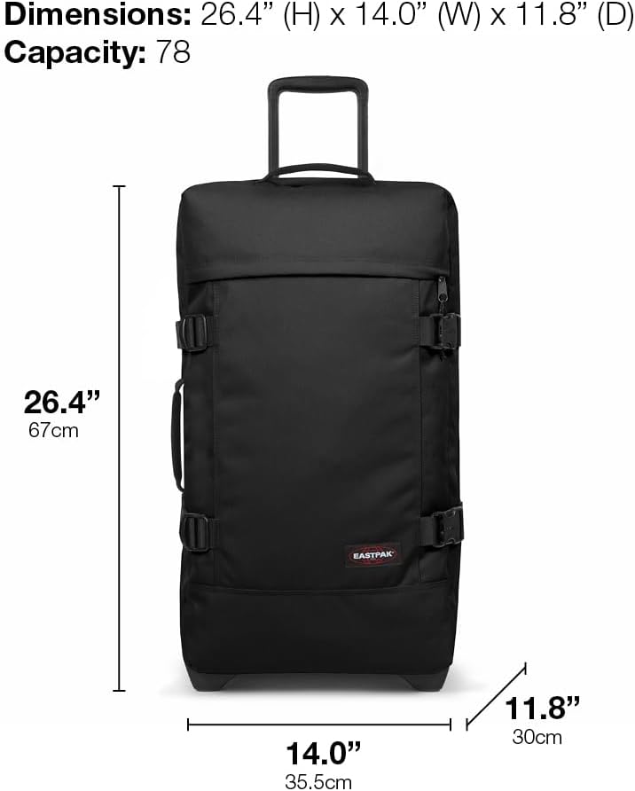 Detalle de Eastpak TRANVERZ M Valise 78 L – Robustesse et confort pour les longs séjours