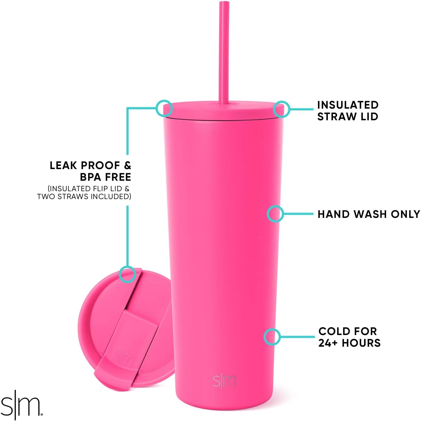 Thumbnail 1 de Simple Modern Vaso Térmico 710ml Raspberry Vibes