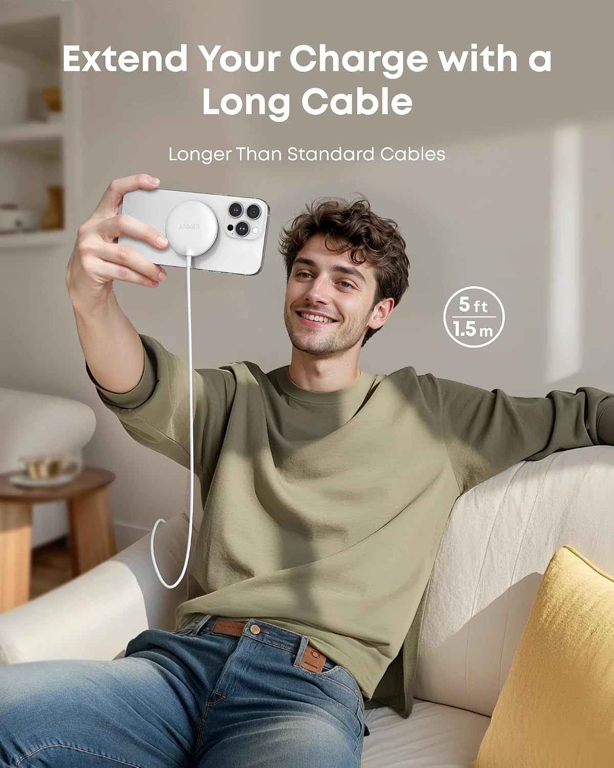 Thumbnail 2 de Anker MagSafe Charger Pad for iPhone 16/15