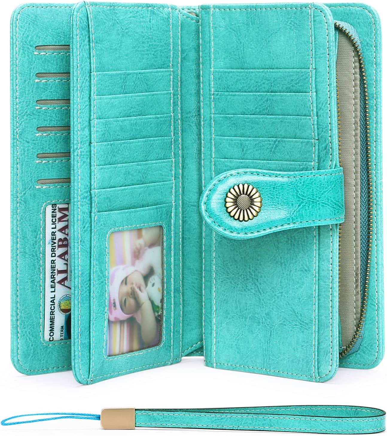 Detalle de Ladies purse RFID leather wallet