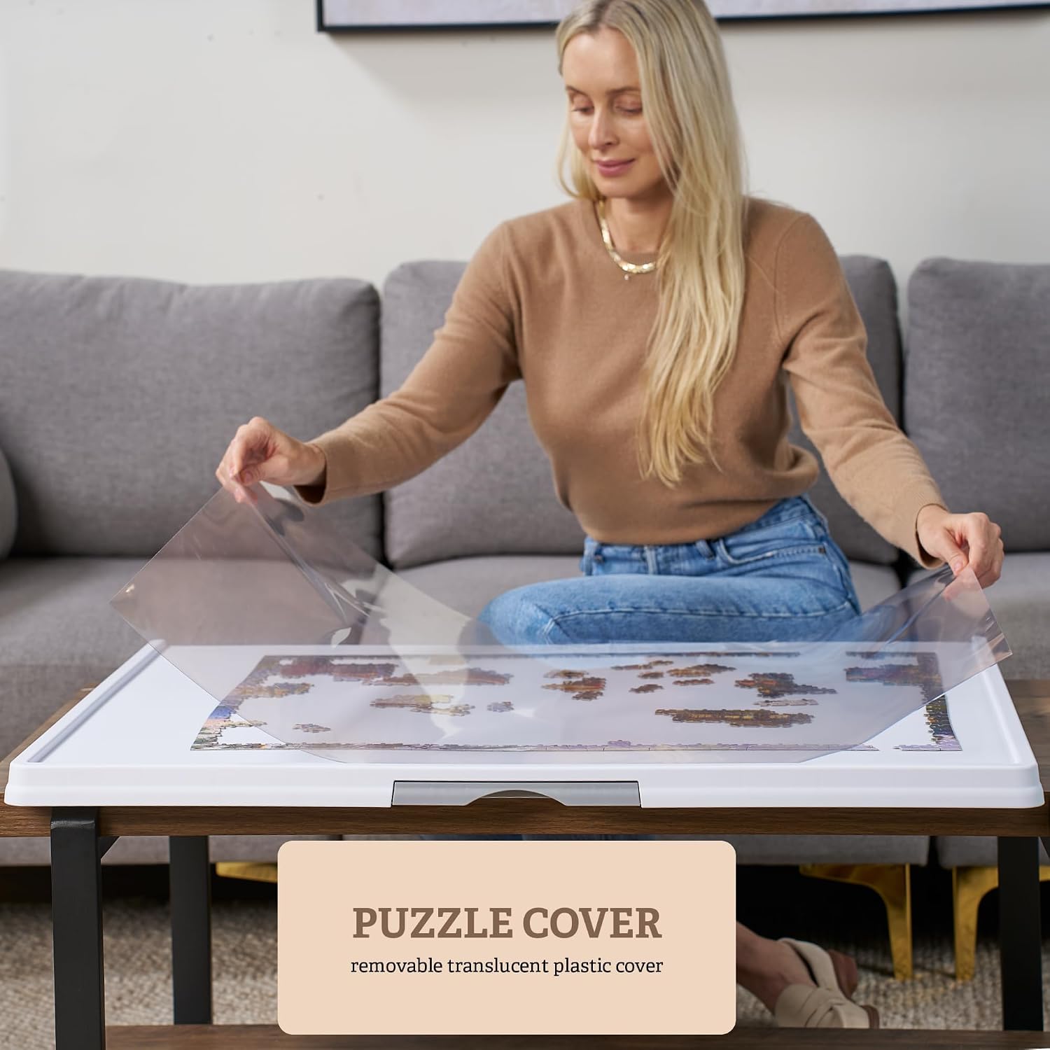 Thumbnail 4 de 1,500‑Piece Plastic Puzzle Board 🧩