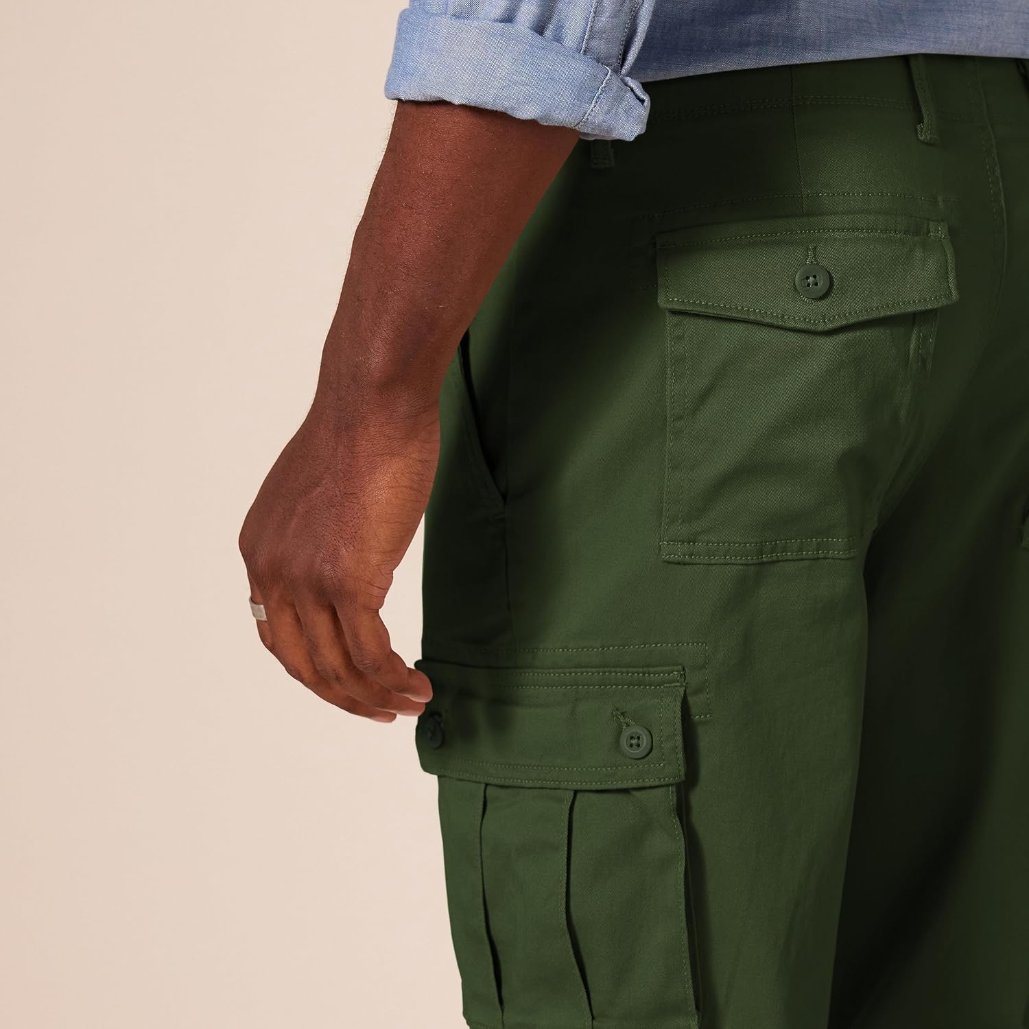 Thumbnail 3 de Amazon Essentials Men’s Straight Fit Stretch Cargo Work Trousers (Big & Tall available)