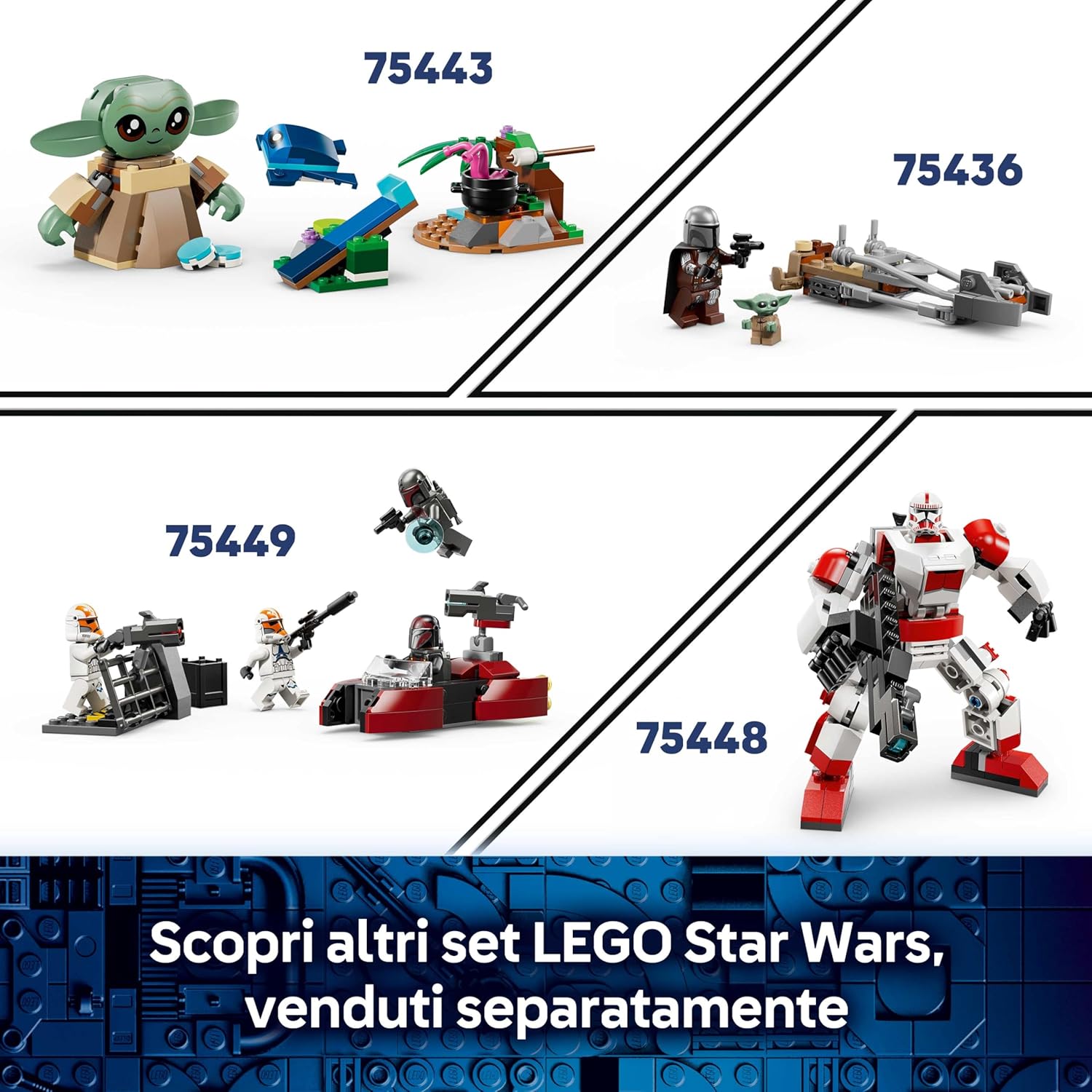 Thumbnail 6 de LEGO Star Wars 75437 Speeder di Cobb Vanth – Giocattolo con Cobb Vanth e Cad Bane