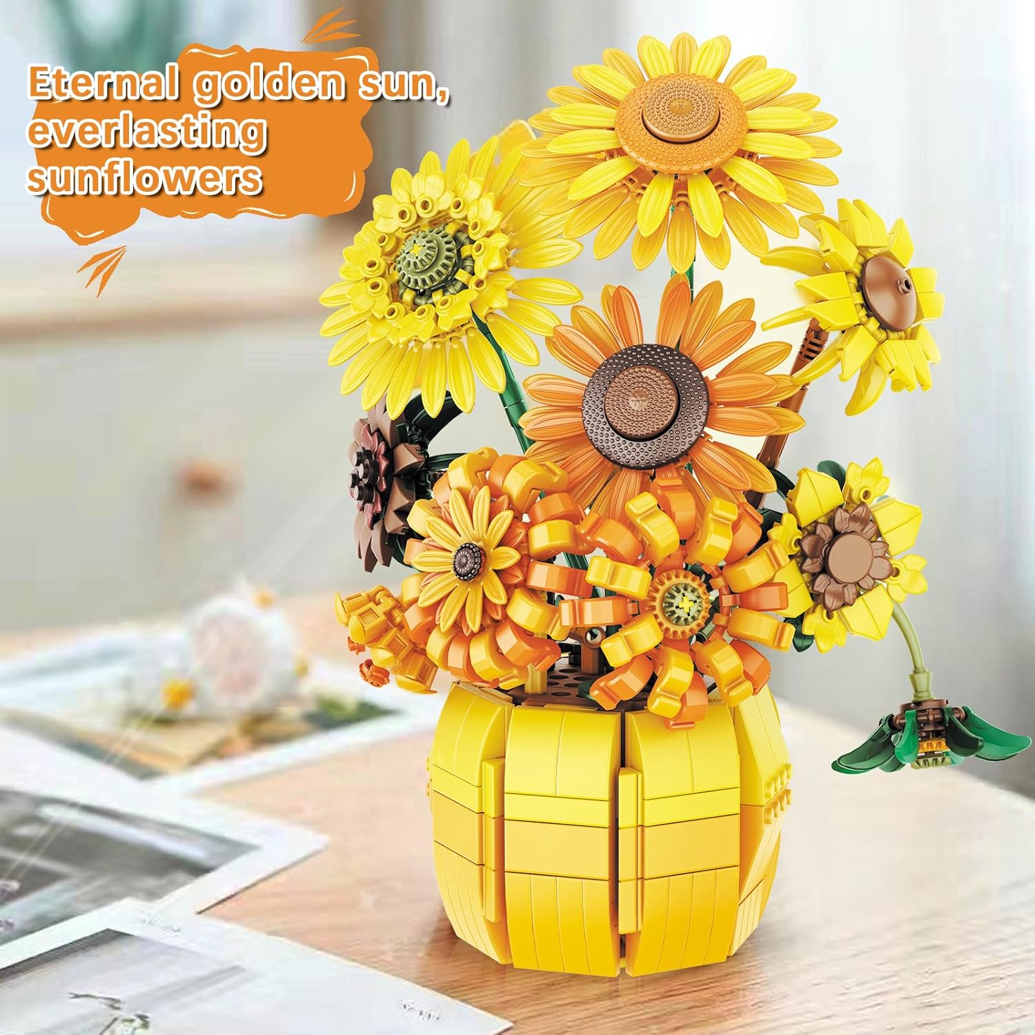 Detalle de Set di costruzione girasoli 1.009 pezzi per adulti