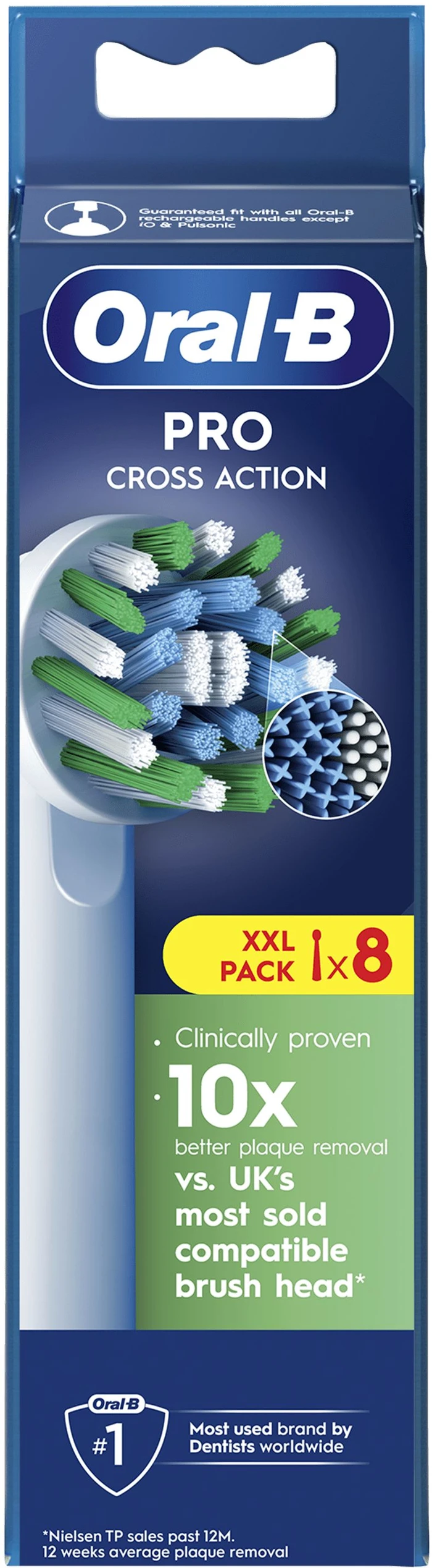 Thumbnail 1 de Oral-B Pro Cross Action Weiß 8 Stück