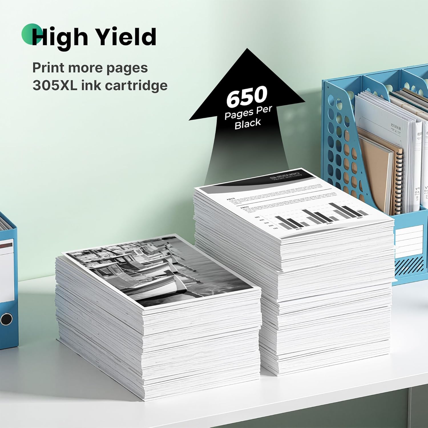 Detalle de HP 305 XL Nero – Cartucce d'inchiostro di ricambio (2 pezzi) per Envy e DeskJet: compatibilità ampia