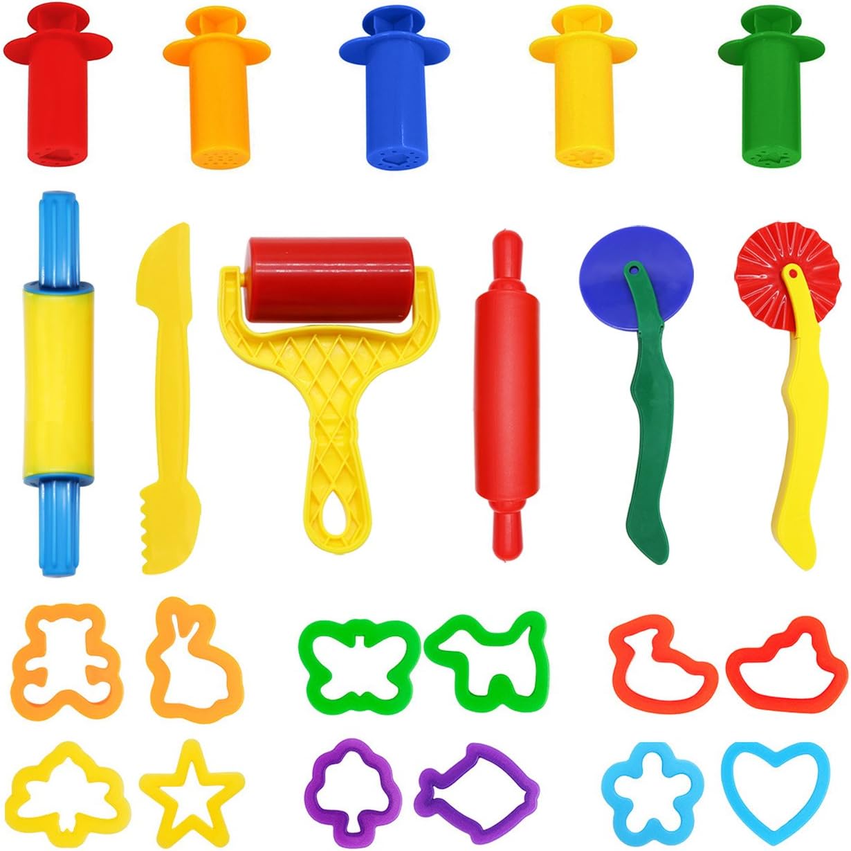 Detalle de WONDERFORU Dough Tools 23-piece clay tool kit