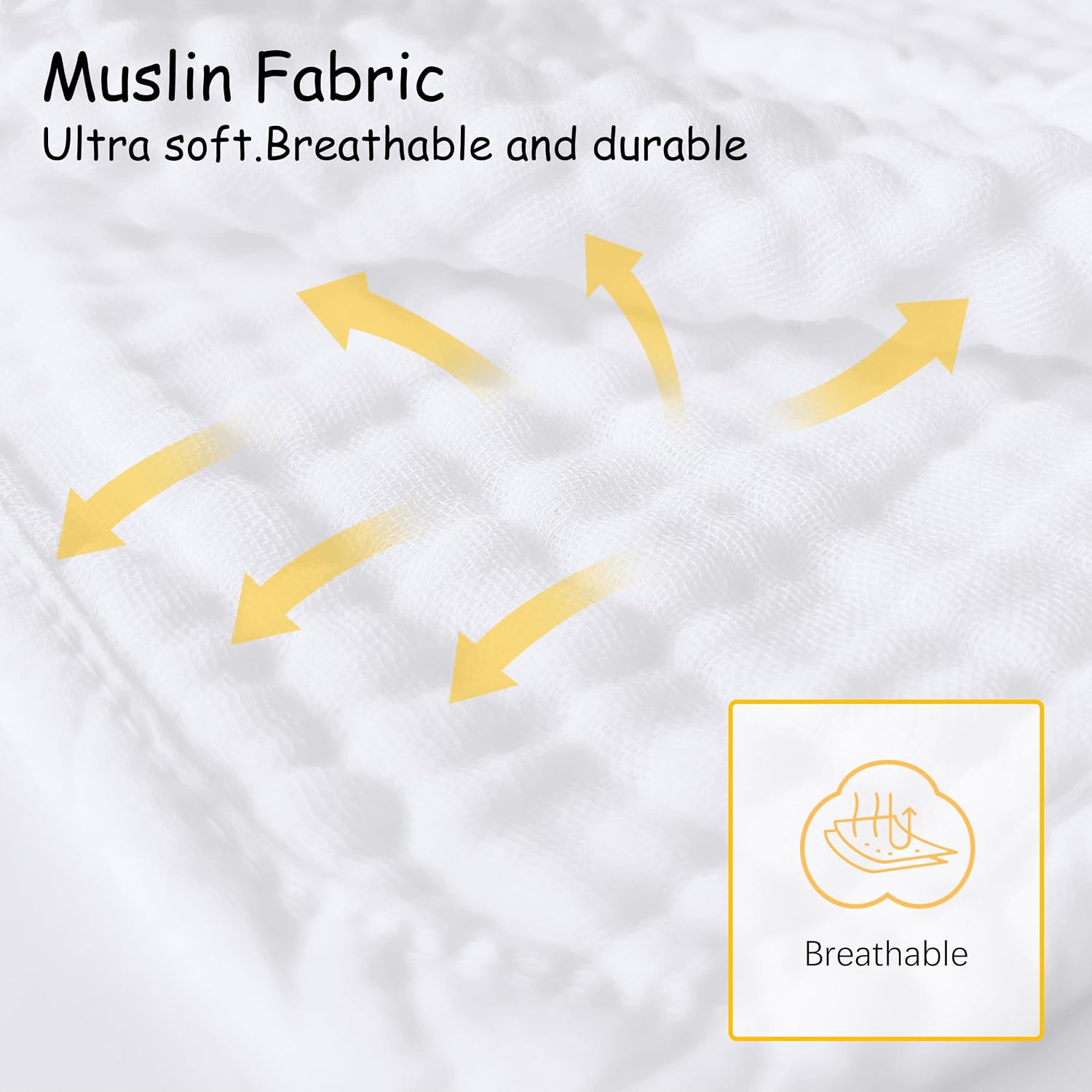 Thumbnail 6 de Lovely Care 12 Pack Muslin Burp Cloths – 100% Cotton, 20'' x 10'', Extra Soft & Absorbent