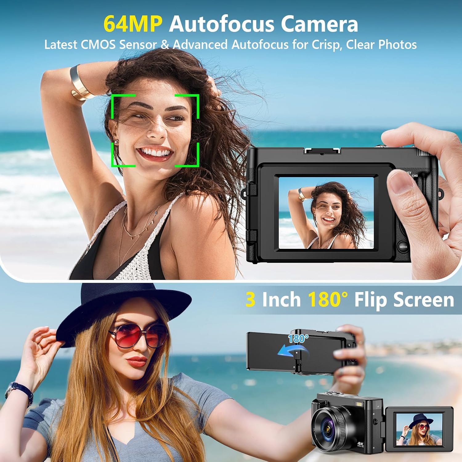Detalle de 4K Digital Camera 64MP for Vlogging