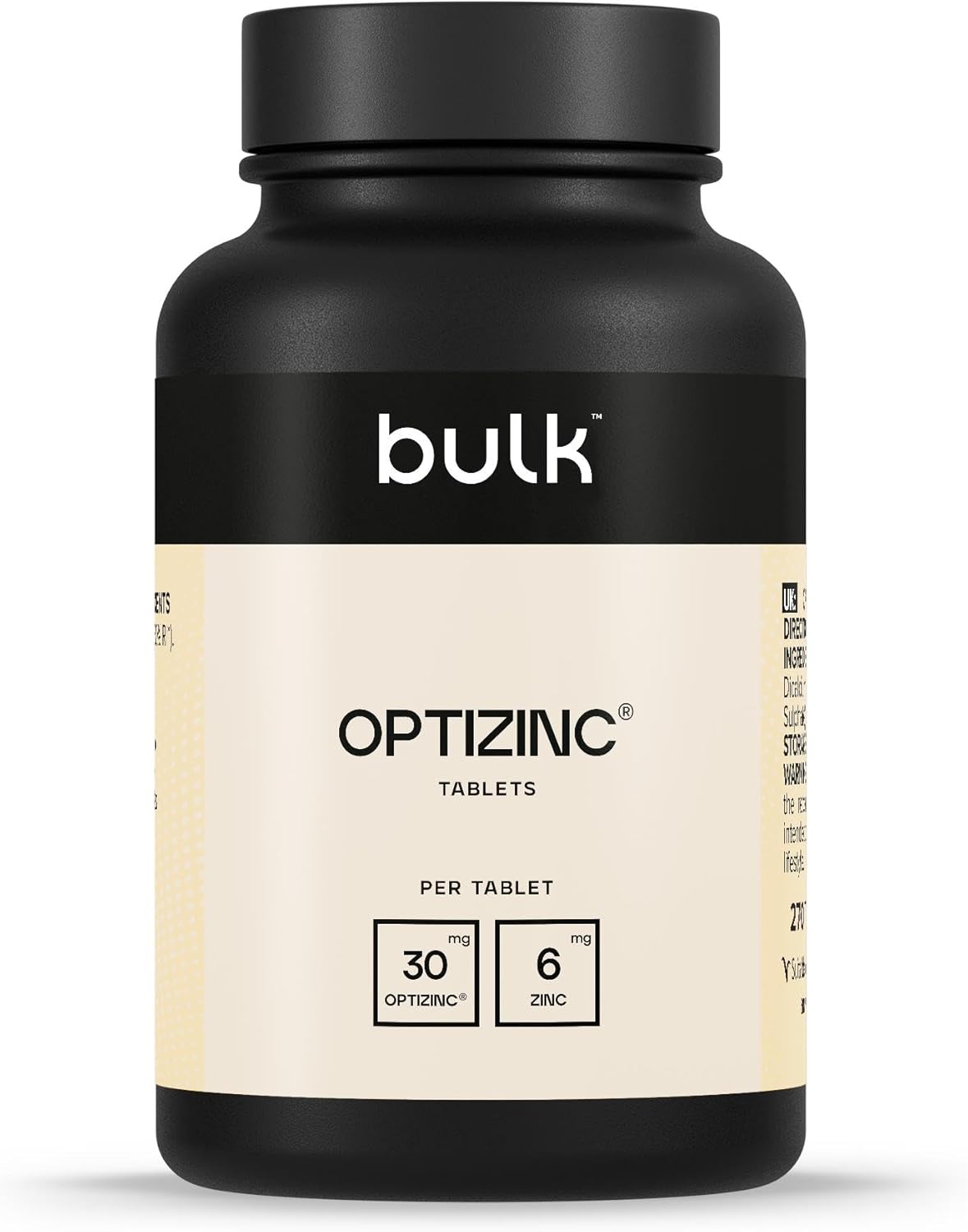 Detalle de Bulk ComprimĂ©s OptiZinc Pure 30 mg đ