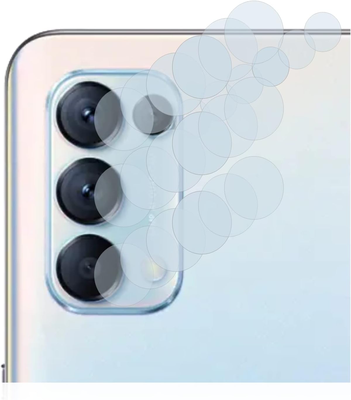 Thumbnail 1 de Savvies 6 Pezzi Pellicola Protettiva per Oppo Find X3 Lite (SOLO Fotocamera) – Protezione Trasparente per Obiettivo