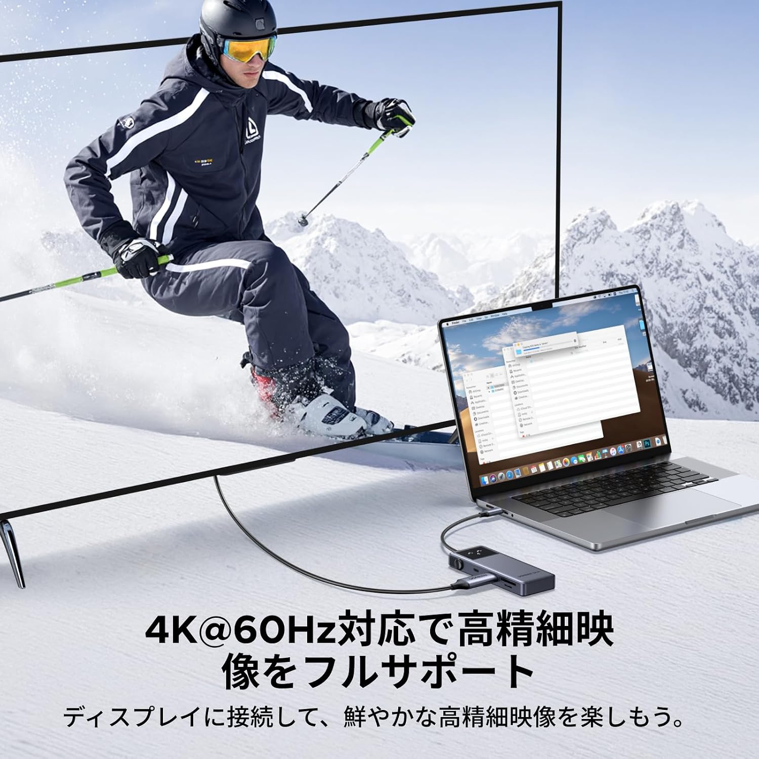Thumbnail 4 de UGREEN Revodok 7in1 USB-Cハブ HDMI 4K@60Hz・PD 100W・10Gbps対応