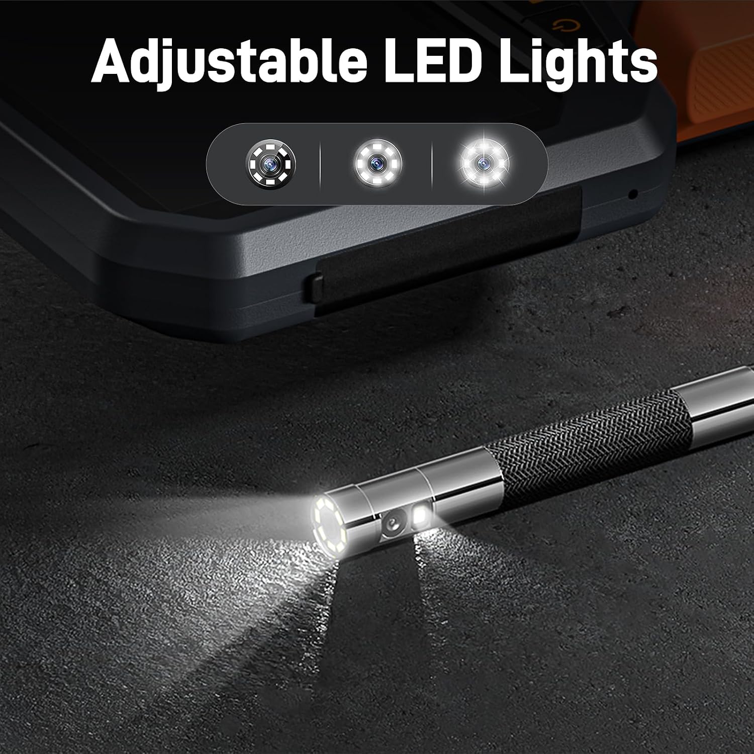 Thumbnail 5 de Teslong Dual Lens Articulating Inspection Camera (4.5" IPS Display, 1.55m) with Articulated Probe