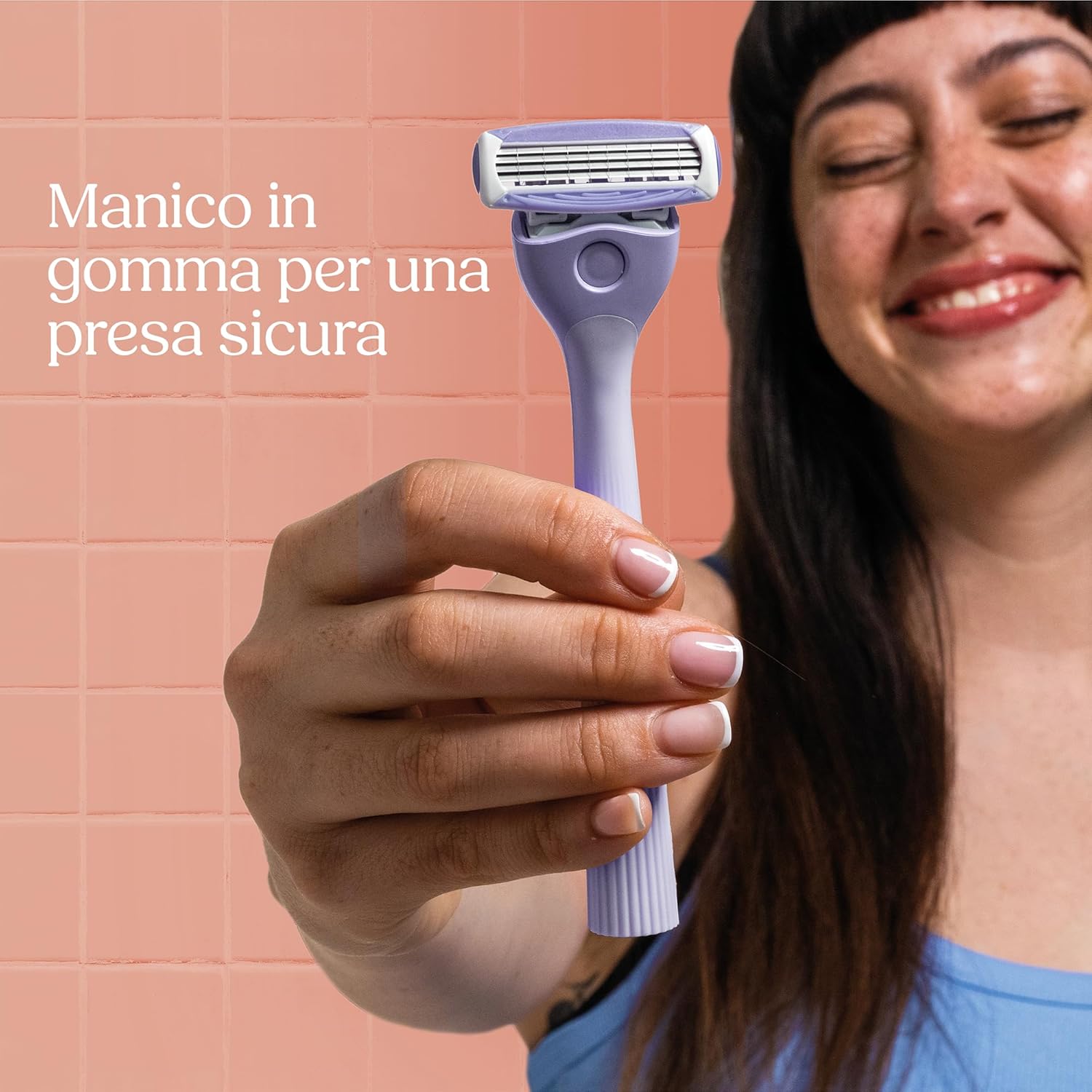 Detalle de Wilkinson Sword Intuition Quattro pelli sensibili – Starter con manico e 5 ricariche