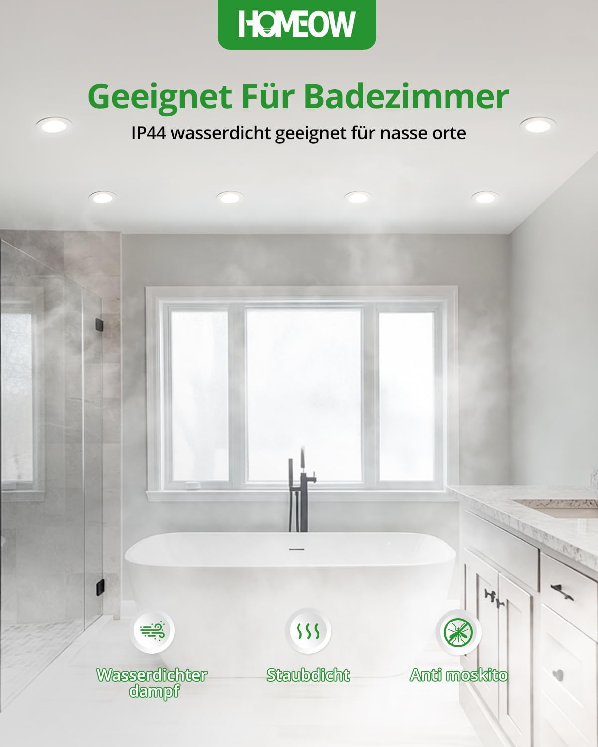 Thumbnail 5 de HOMEOW 20er Set LED Einbaustrahler 7W