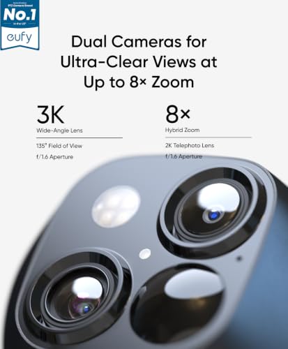 Thumbnail 1 de eufy Security SoloCam S340: 3K Dual-Lens Solar Security Camera