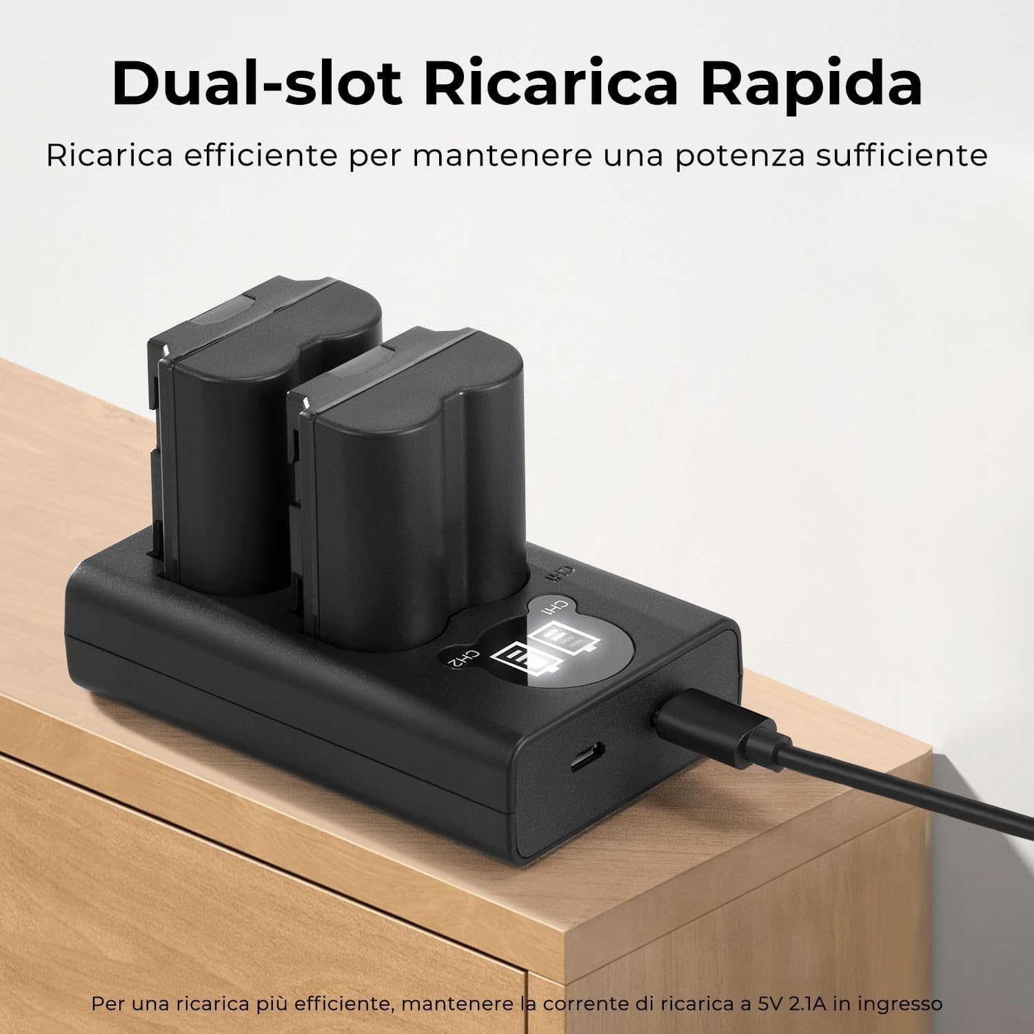 Thumbnail 6 de K&F CONCEPT NP-W235 2200 mAh Batteria per fotocamera