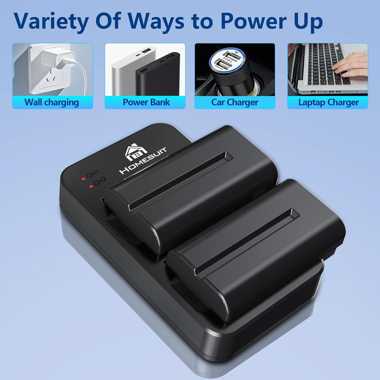 Thumbnail 4 de Homesuit NP-F550 2900mAh battery kit