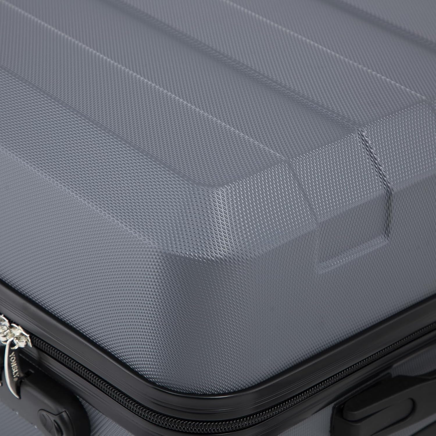 Detalle 2 de YONSLY Trolley Reisekoffer-Set (4-teilig) – Hartschalenkoffer mit 360° Rollen, Zahlenschloss und Gummigriff