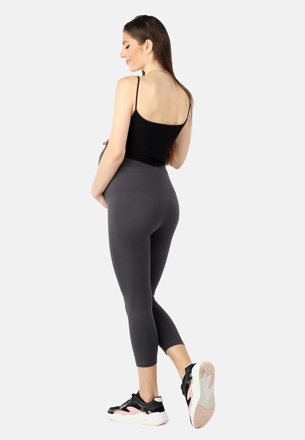 Thumbnail 3 de Be Mammy Legging maternité 3/4 en bio-coton (GOTS, Oeko-Tex) BE20-284