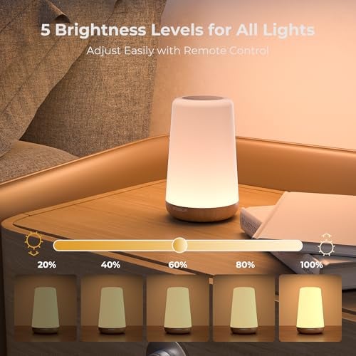 Thumbnail 2 de UPXNBOR Luce Notturna da comodino LED touch: atmosfera, colori e praticità per la camera da letto