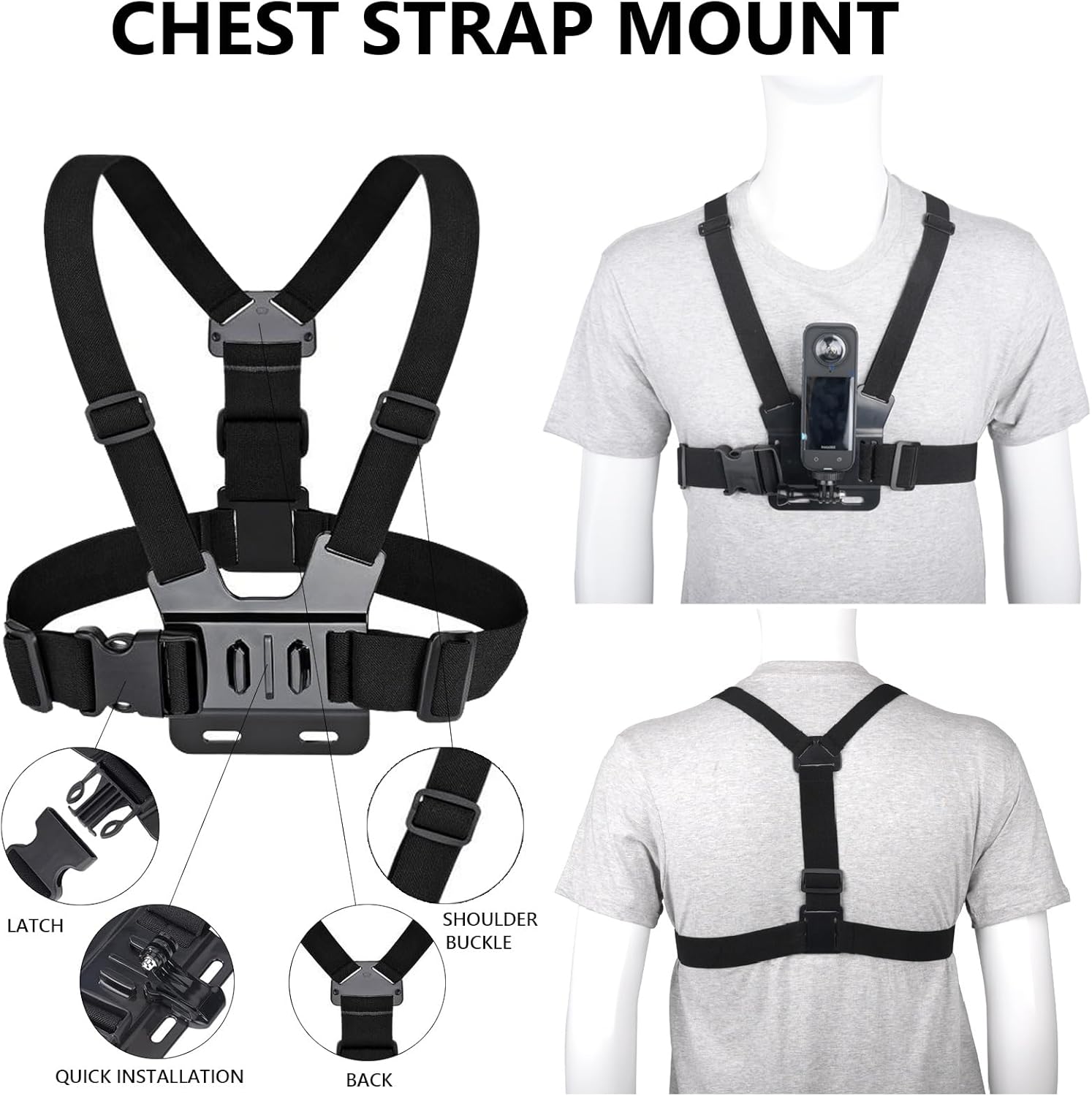 Thumbnail 1 de Chest Strap Mount for Insta 360 X5