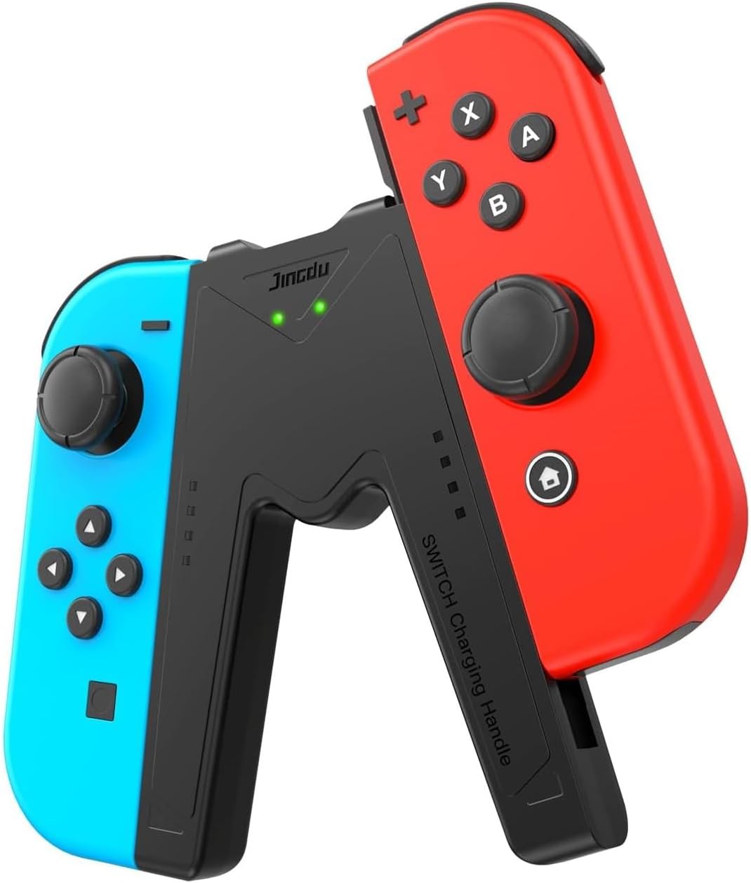 Thumbnail 6 de JINGDU Ladegriff für Switch NS/OLED Joy-Con (USB‑C, V-förmige Griffhalterung) in Pink