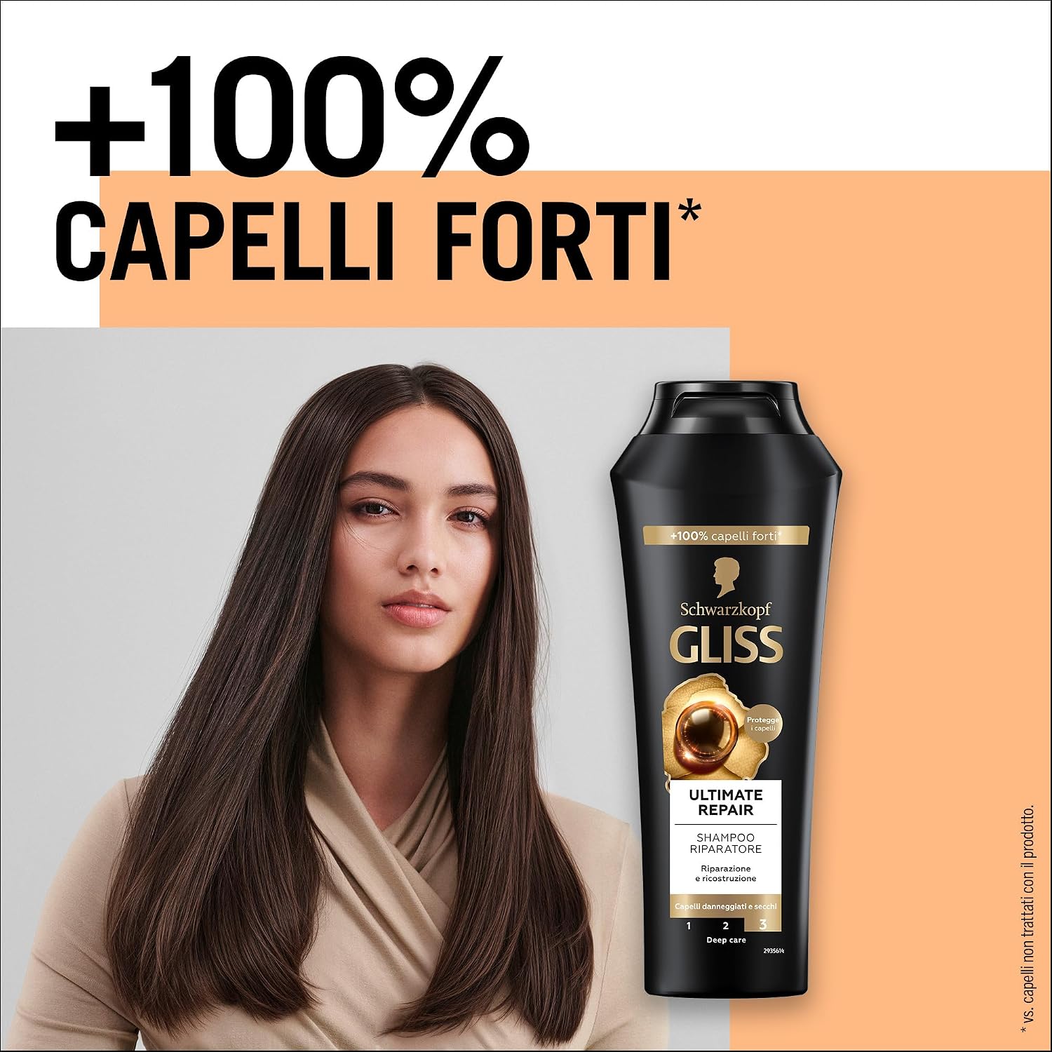 Thumbnail 3 de Schwarzkopf Gliss Ultimate Repair Shampoo Riparatore – 6 confezioni da 250 ml
