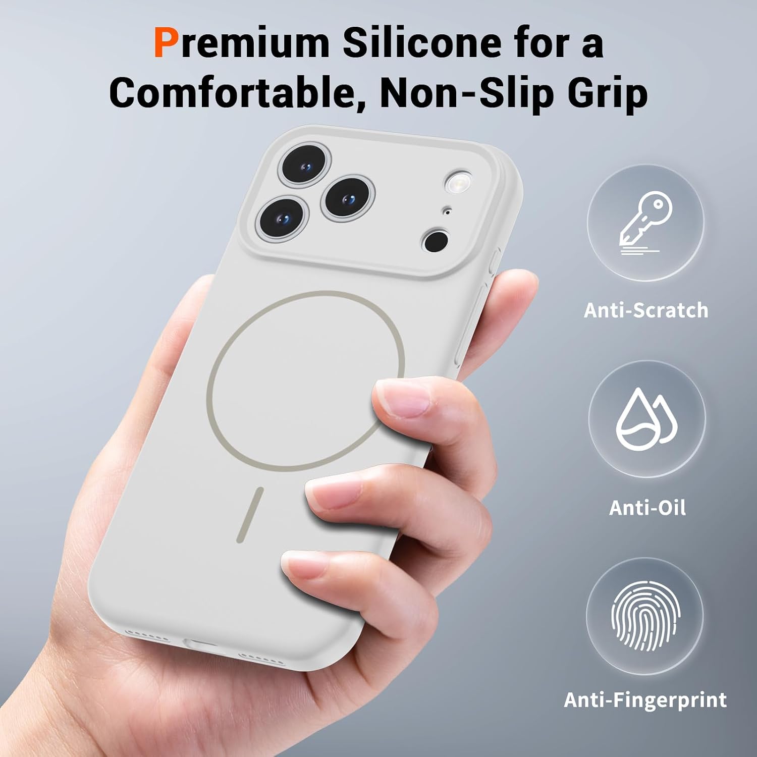 Thumbnail 6 de SUPFINE Magnetic Case for iPhone 17 Pro Max — MagSafe Compatible, with 9H Screen Protector & Full Camera Protection