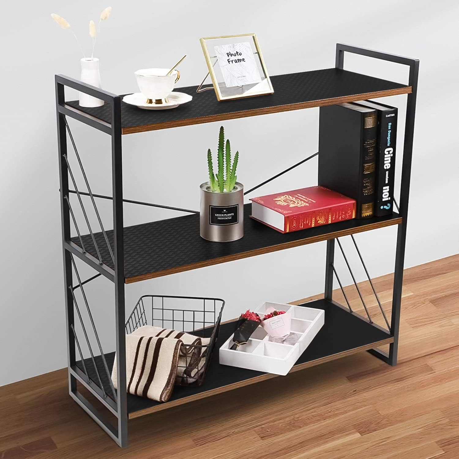 Thumbnail 1 de Shelf Liners for Kitchen Cabinets & Refrigerator EVA Mats (Black, Non-Adhesive) 23.6 x 236.2 Inches