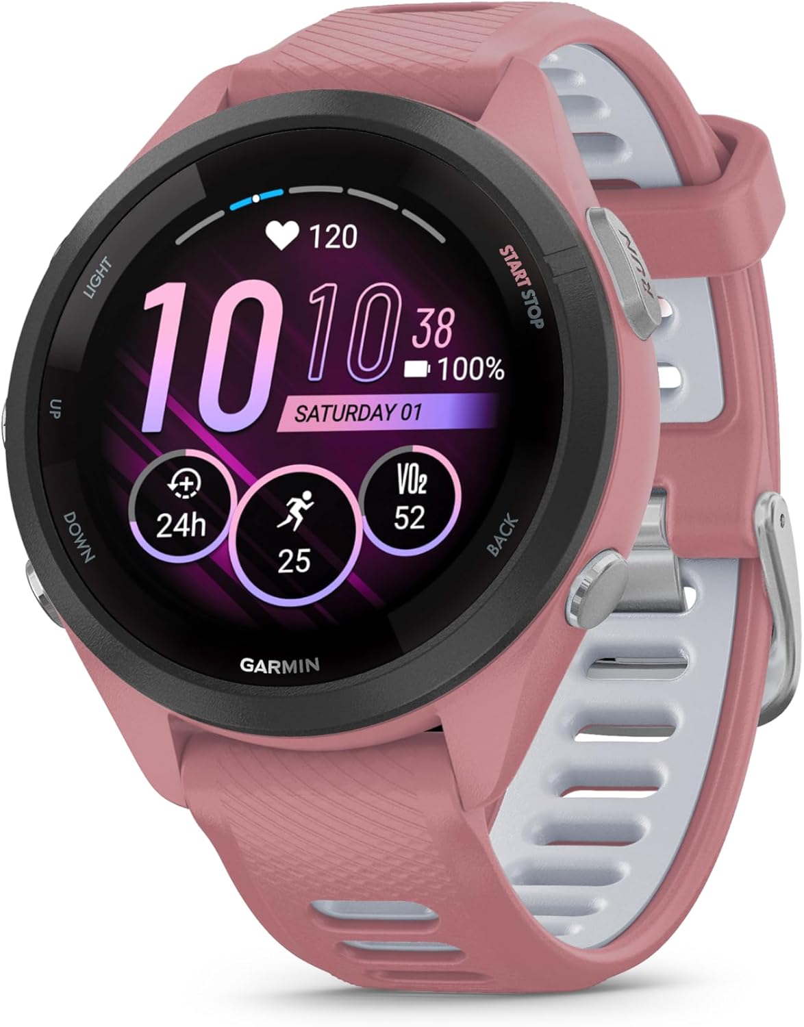 Thumbnail 5 de Garmin Forerunner 265 – Montre GPS de running avec écran AMOLED et bracelet turquoise/noir