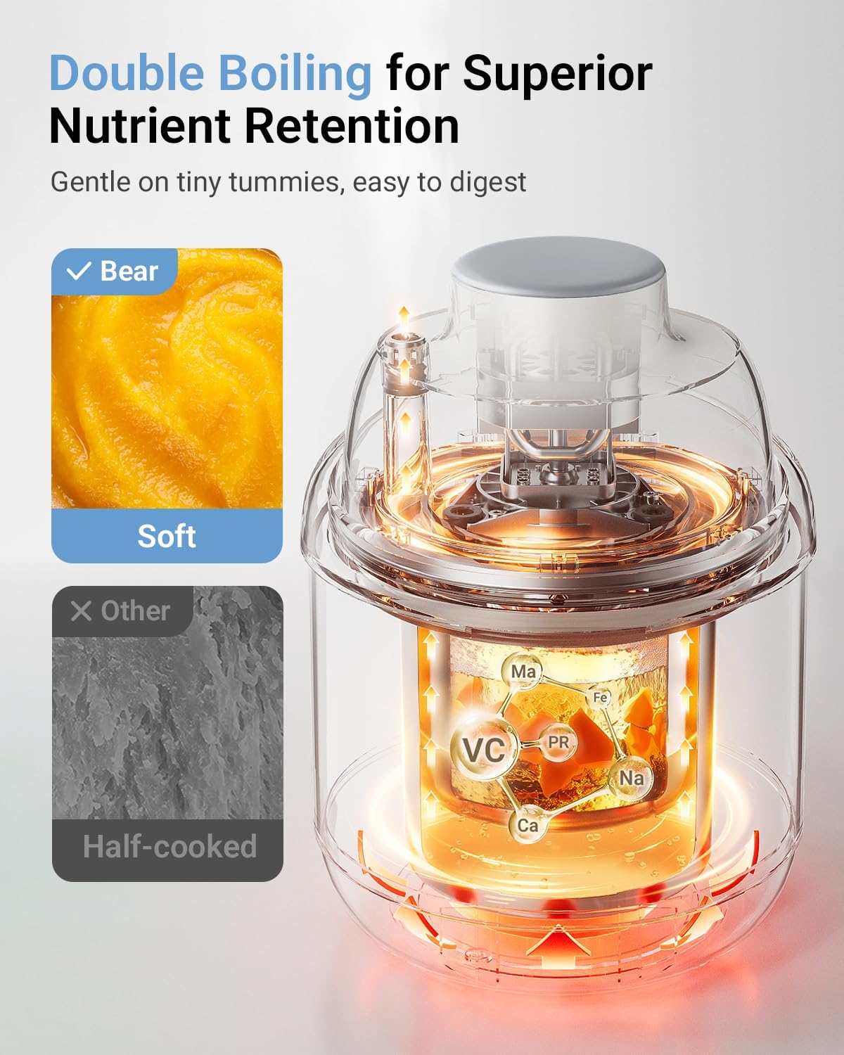 Detalle 2 de Bear NutriEase AllStage baby food blender 🍽
