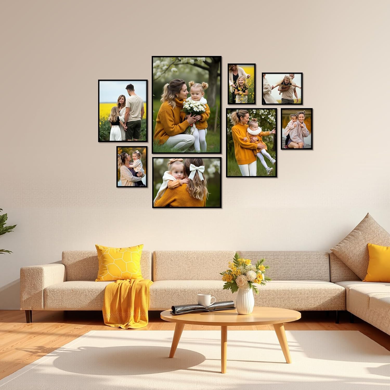 Thumbnail 6 de Vasemouh A2 Picture Frame Black Pack of 3 – Large Aluminium Frames for Posters or Artwork