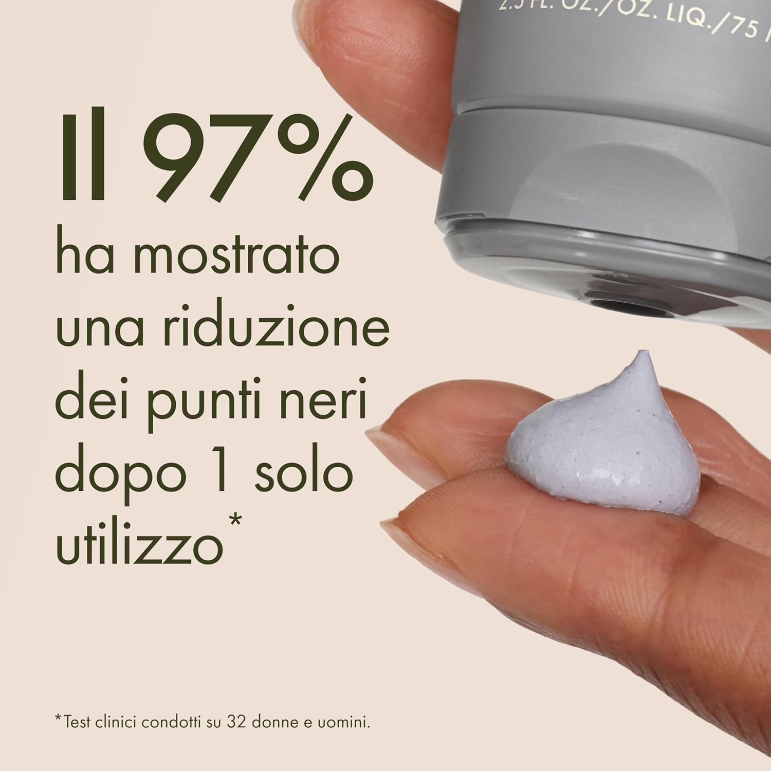 Detalle 2 de Origins Clear Improvement Blackhead Clearing Face Mask & Scrub – Maschera viso con Acido Salicilico e Carbone di Bambù, 75 ml