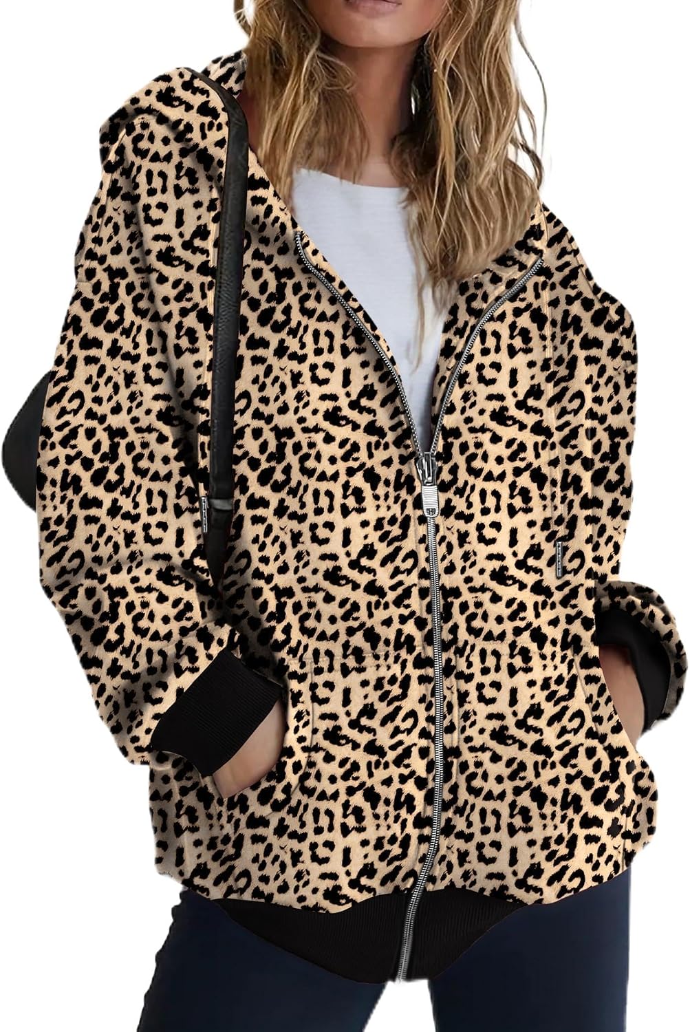 Thumbnail 2 de Zeagoo Zip Up Oversized Hoodie for Women