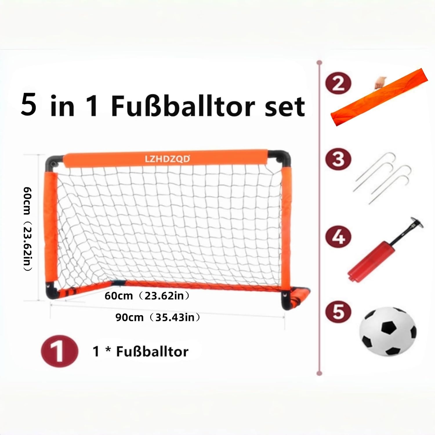 Thumbnail 1 de LZHDZQD kids football goal 60x45x45cm
