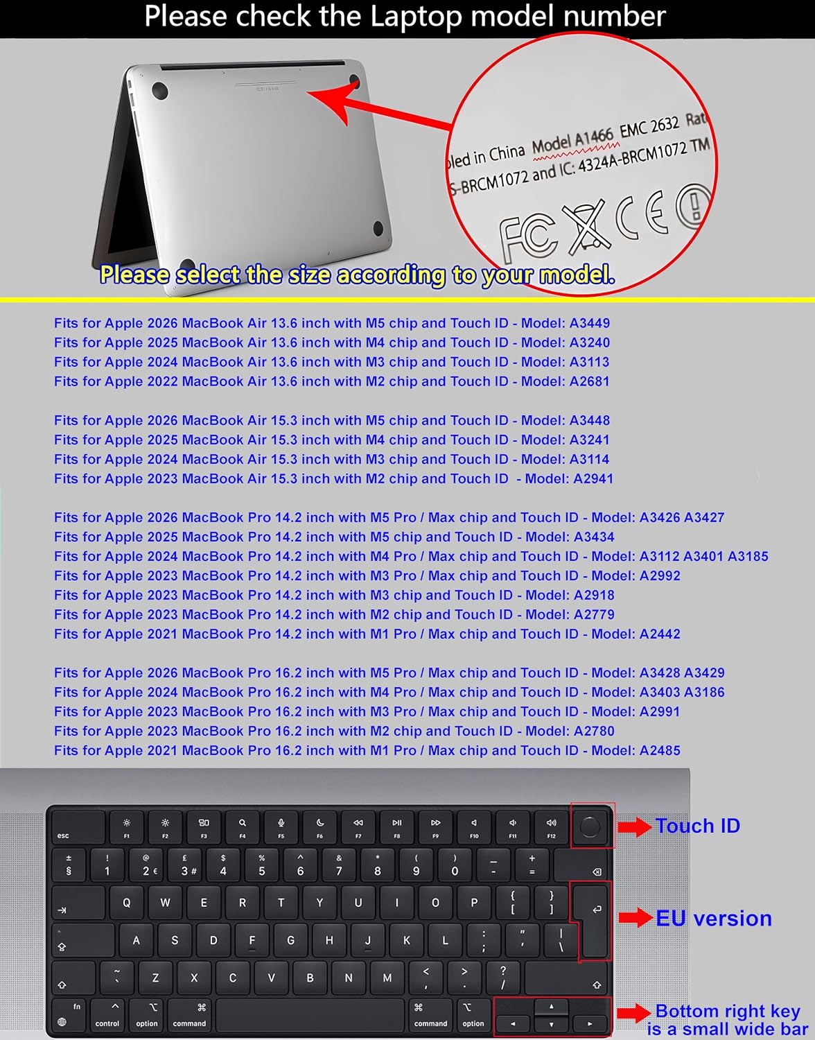 Thumbnail 4 de XSKN Serato DJ Shortcut Silicone Keyboard Cover, EU Layout for MacBook