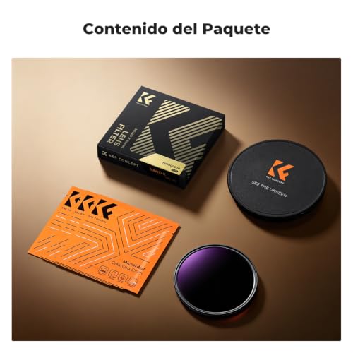 Thumbnail 6 de K&F CONCEPT 67mm Filtro ND1000000 para Eclipse Solar – Certificado ISO 12312-2