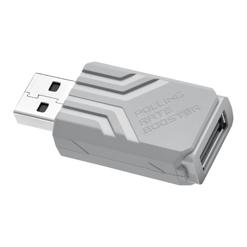 Detalle 2 de Polling Rate Booster Asus USB blanco para ratón y teclado ROG