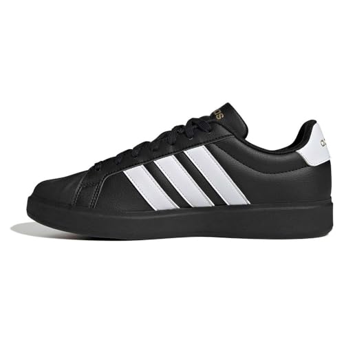 Detalle de adidas Uomo Streettalk Shoes – Core Black/Ftwr White/Matte Gold, 40 2/3 EU