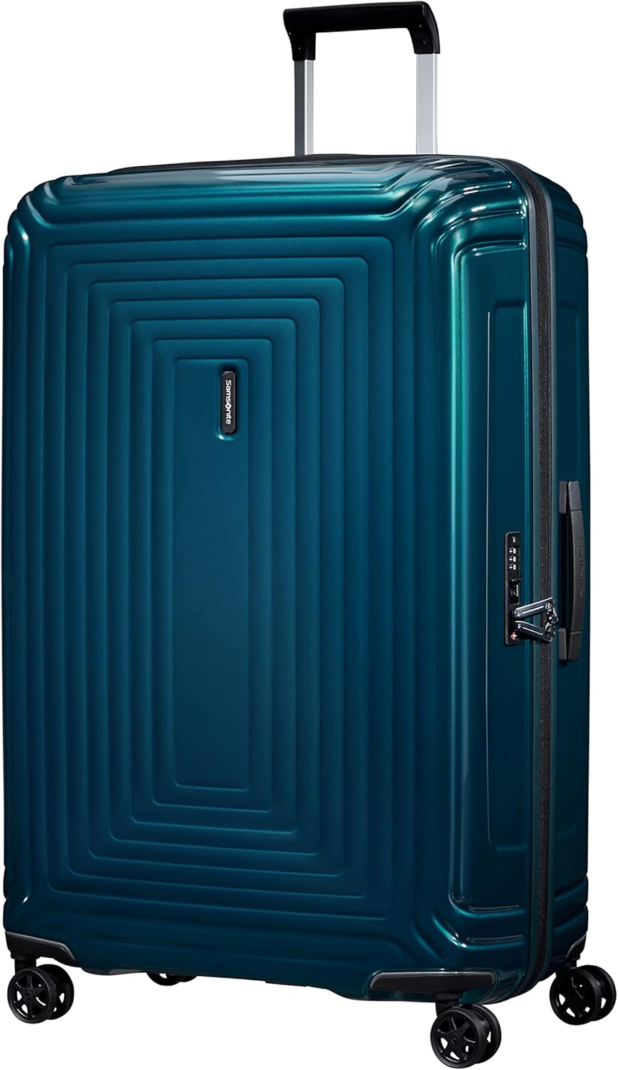Detalle de Samsonite Neopulse Spinner XL 81 cm – Valigia rigida in policarbonato, Blu metallizzato