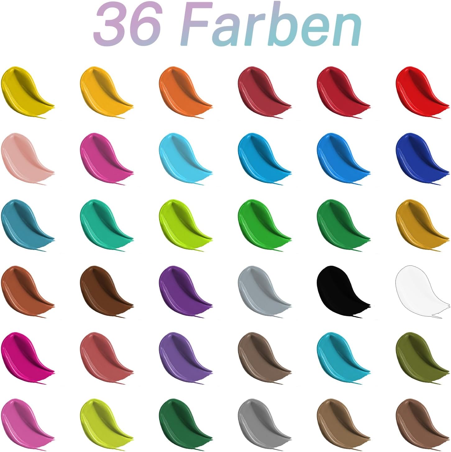 Detalle de TBC Acrylfarben Set 36 x 12ml 🎨