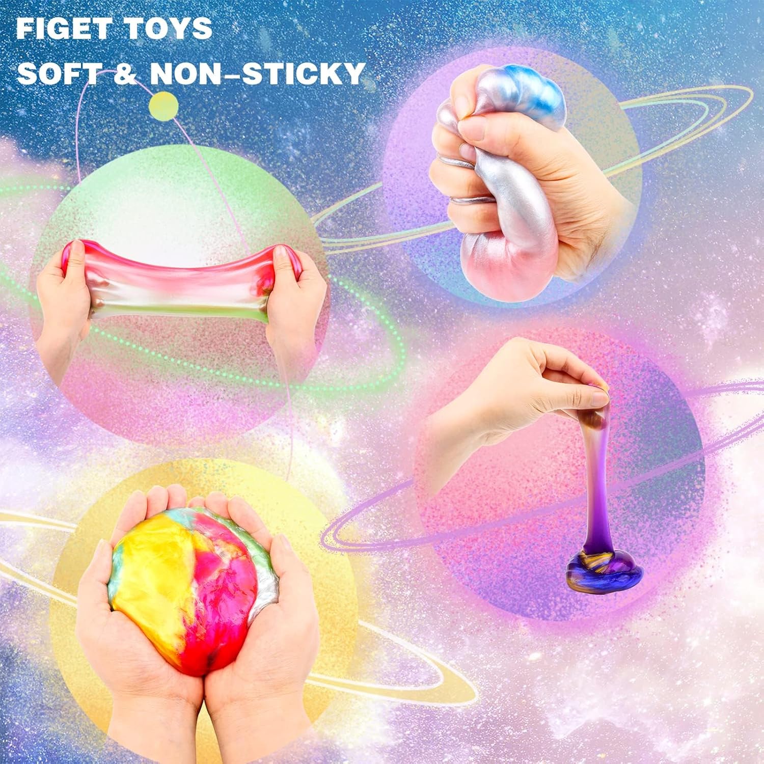 Detalle 2 de Galaxy Slime Kit 4 Pack