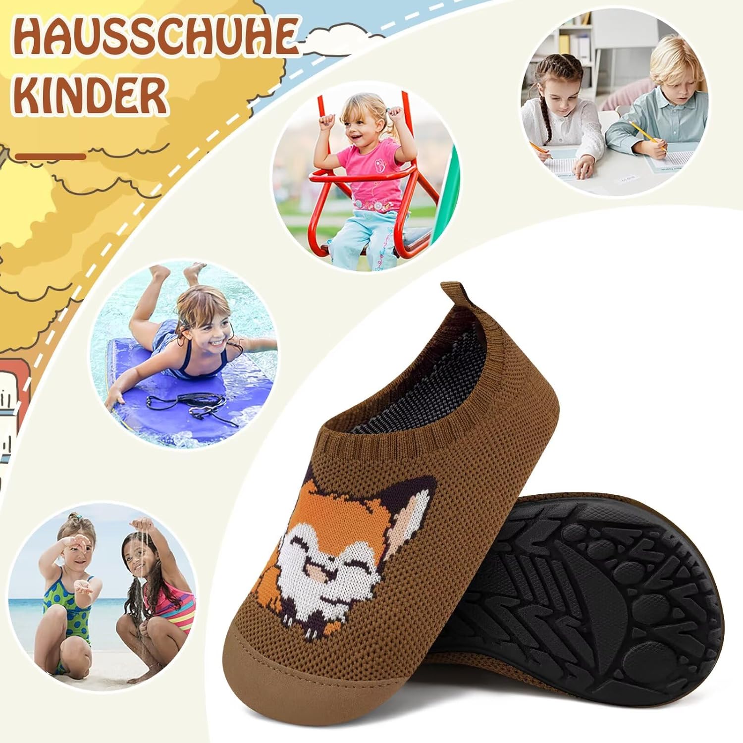 Thumbnail 6 de Kyopp Hausschuhe für Kinder – atmungsaktive, rutschfeste Barfußschuhe als Lauflernhilfe