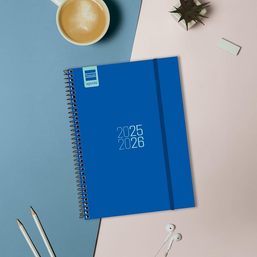 Thumbnail 5 de Finocam Agenda Espir 2025-2026: una página por día, septiembre 2025–agosto 2026, Negro