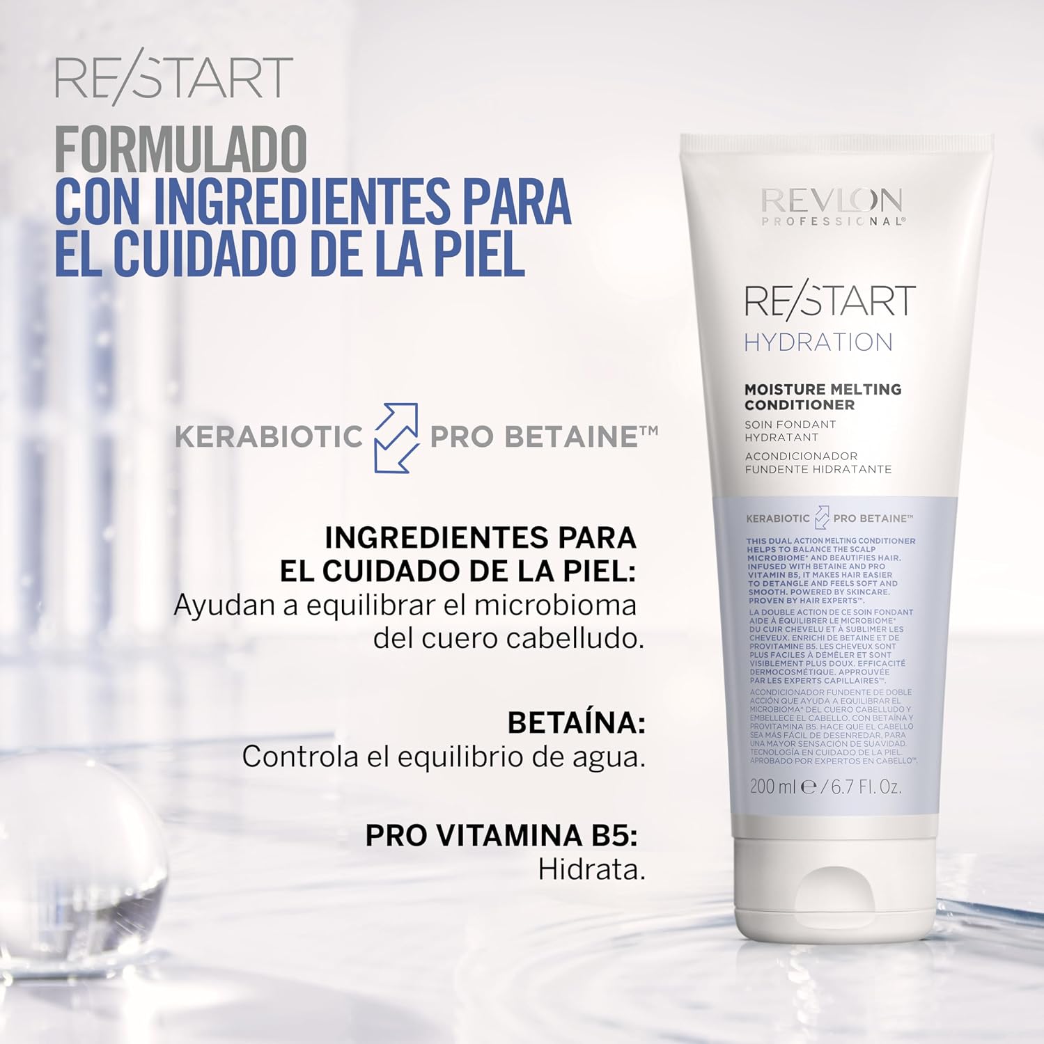 Detalle 2 de REVLON PROFESSIONAL RESTART HYDRATION Acondicionador 1 paso