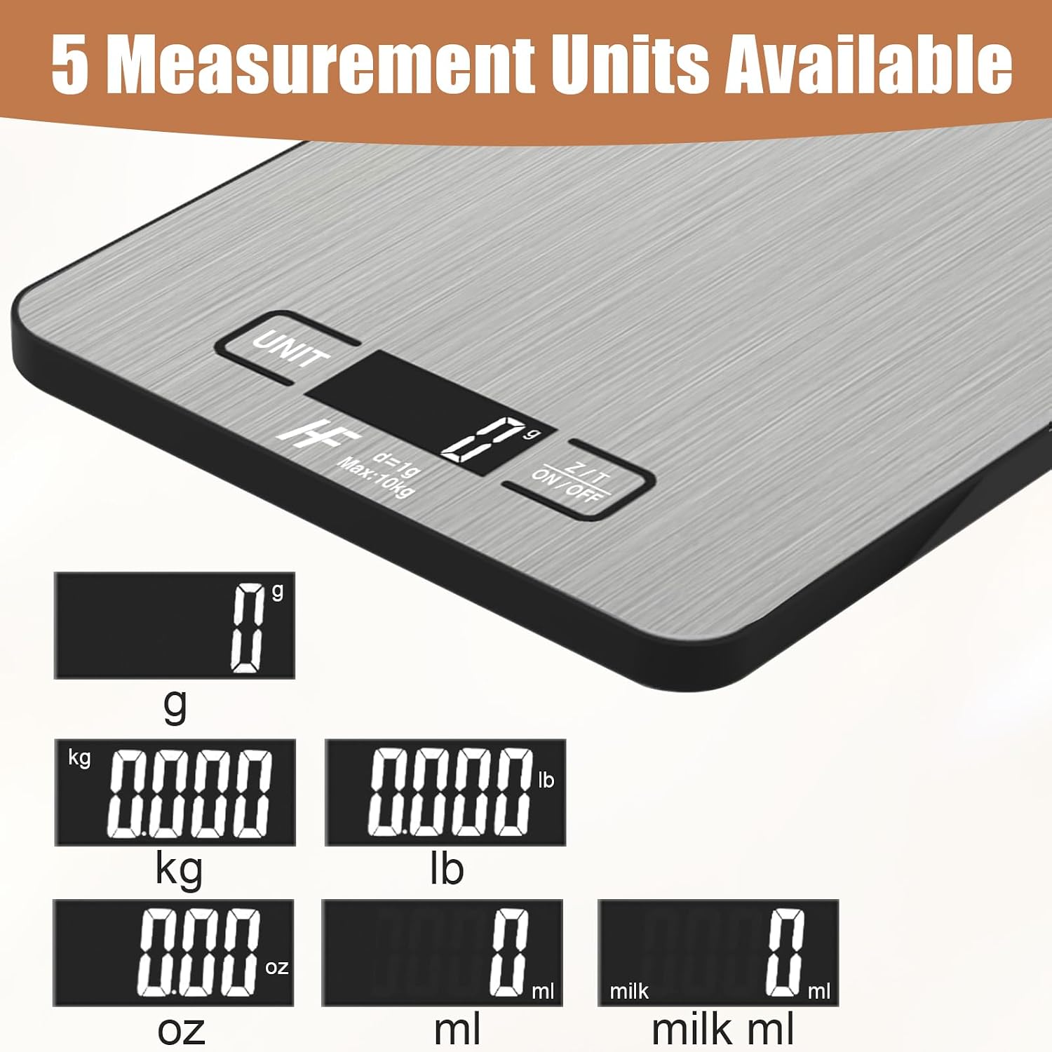 Thumbnail 4 de HomeFashion Large digital kitchen scale 10kg