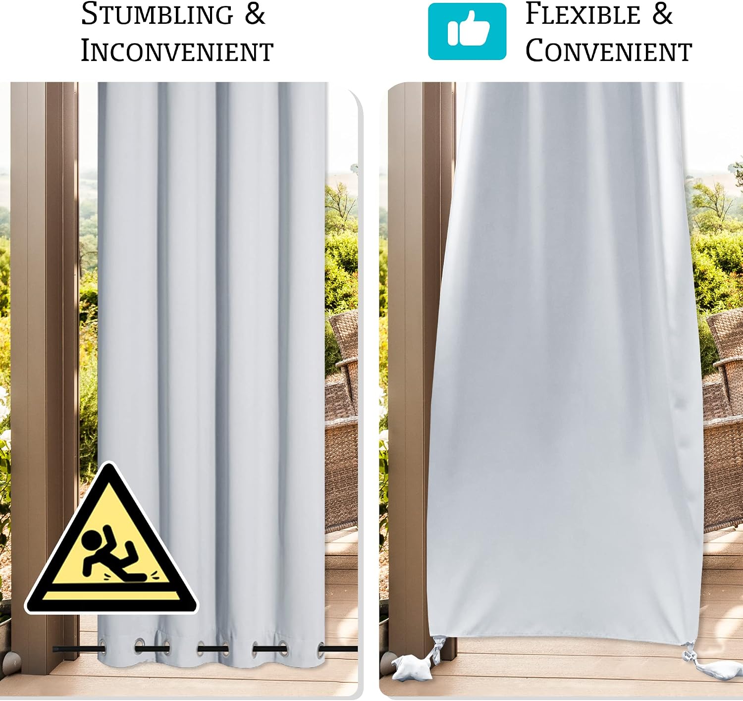 Thumbnail 2 de RYB HOME Outdoor Curtains, 52 x 84