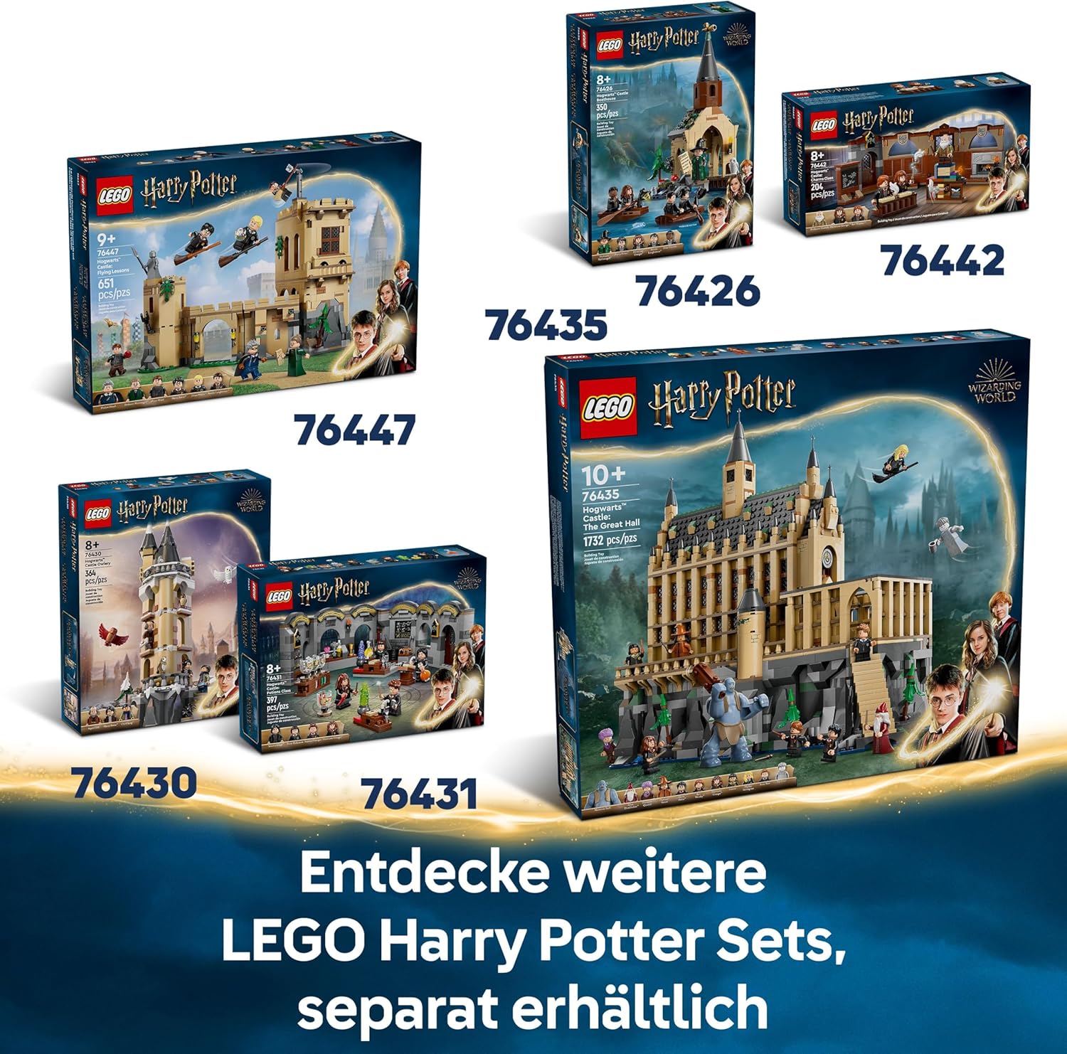 Thumbnail 6 de LEGO Harry Potter 76443 „Hagrids und Harrys Motorradtour“ mit Motorrad, Beiwagen & Eule Hedwig