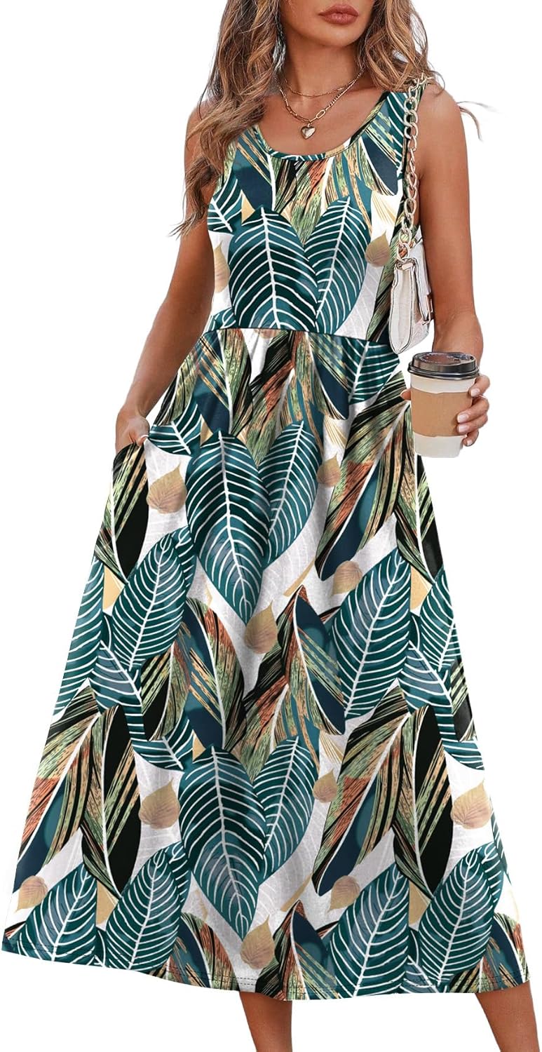Thumbnail 6 de WIHOLL Summer Dresses for Women Flowy Casual Midi Dress with Pockets
